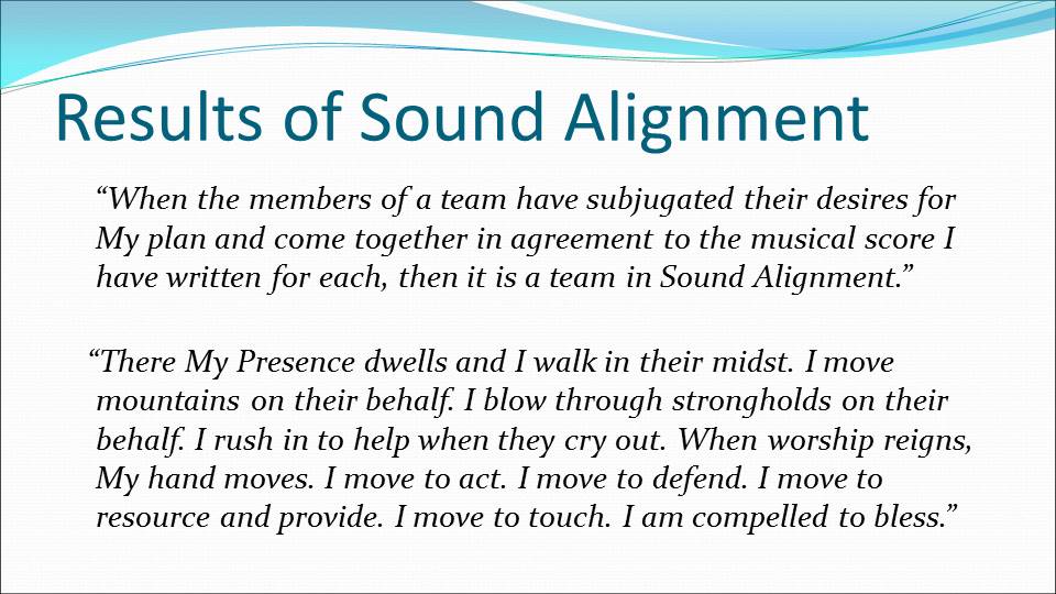 Results of Sound Alignment
